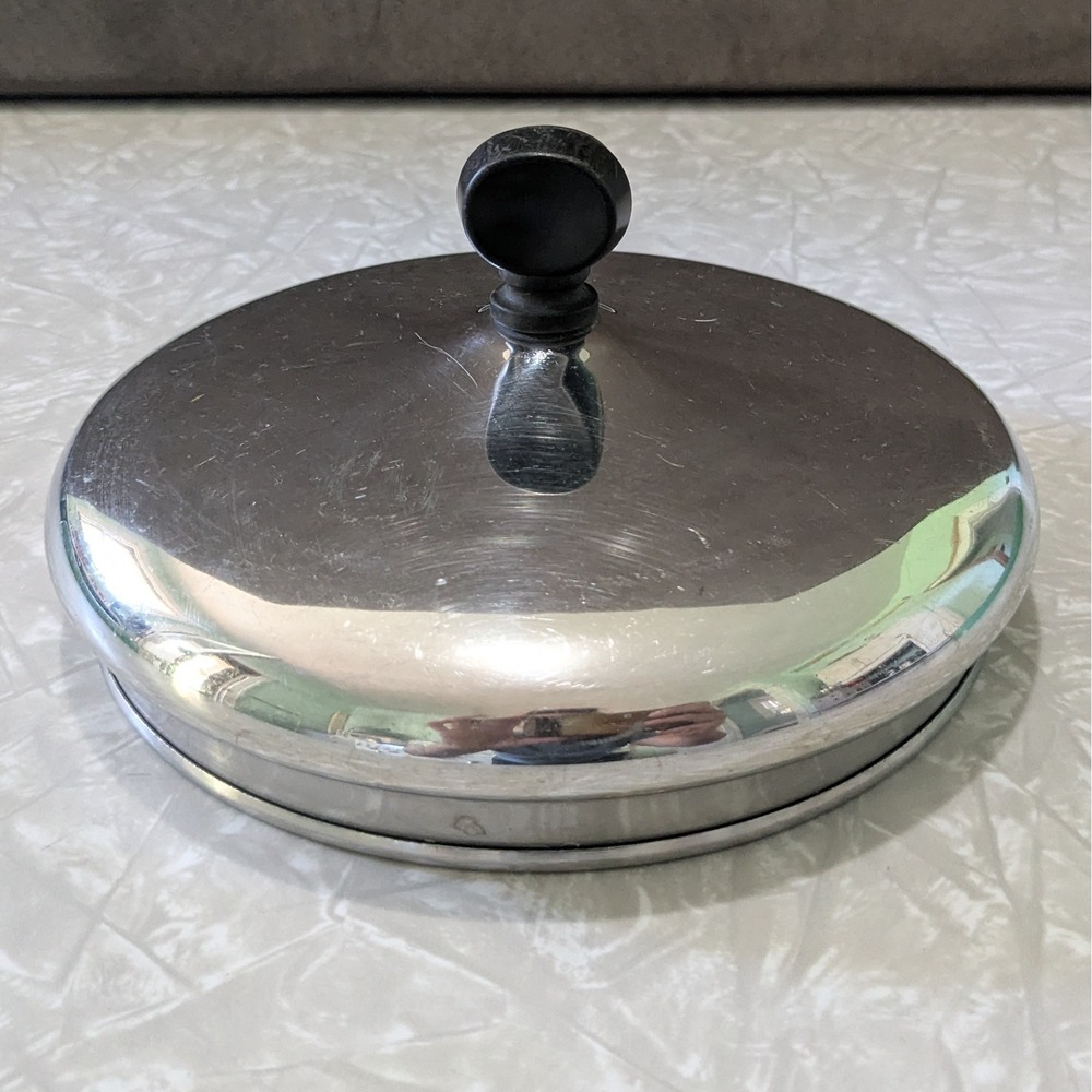 Vintage Farberware Stainless Steel Pan/Pot Lid 6.5" Inner Diameter